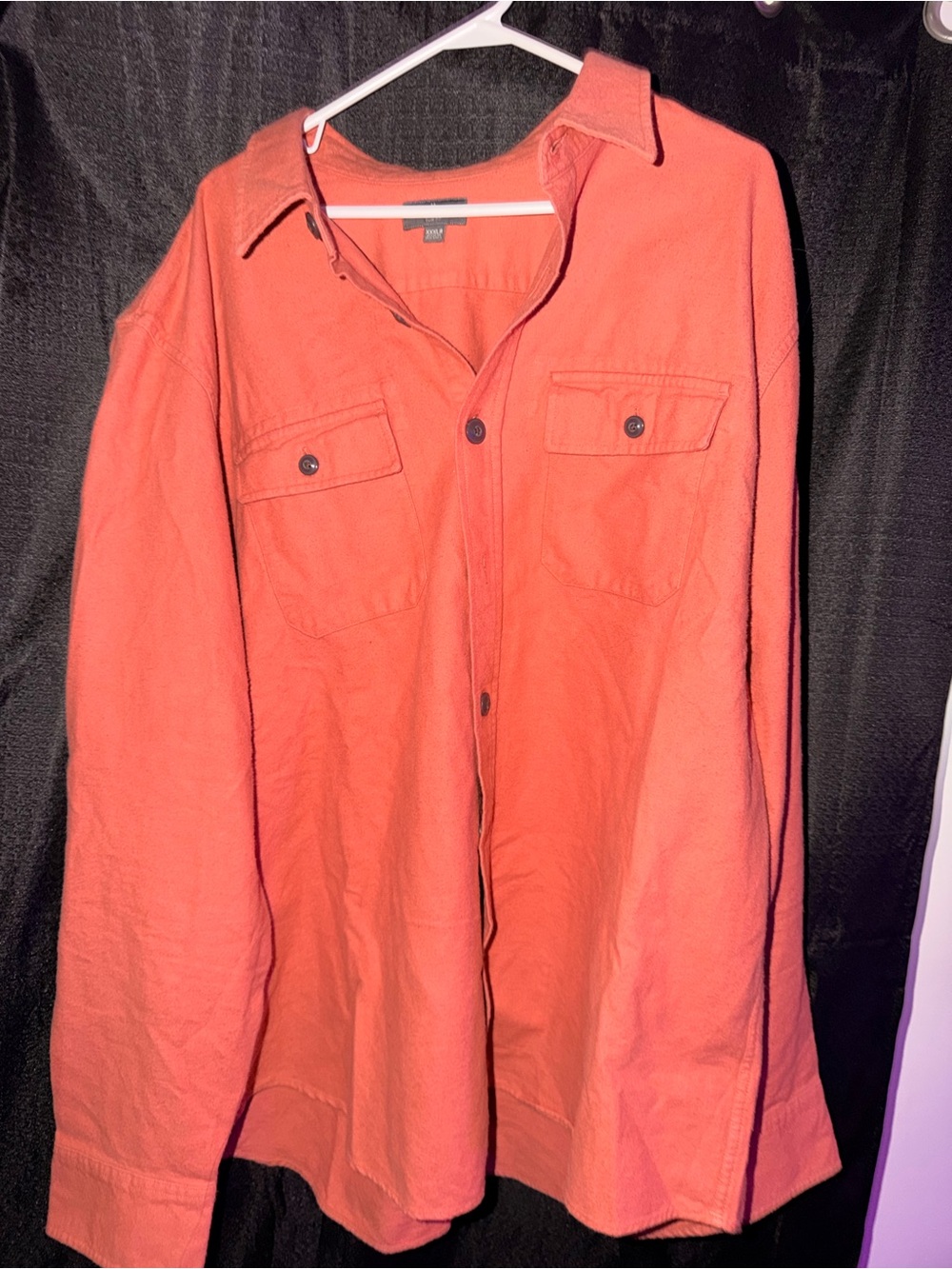 Signature Coral Button-Front Lightweight Shirt Jacket